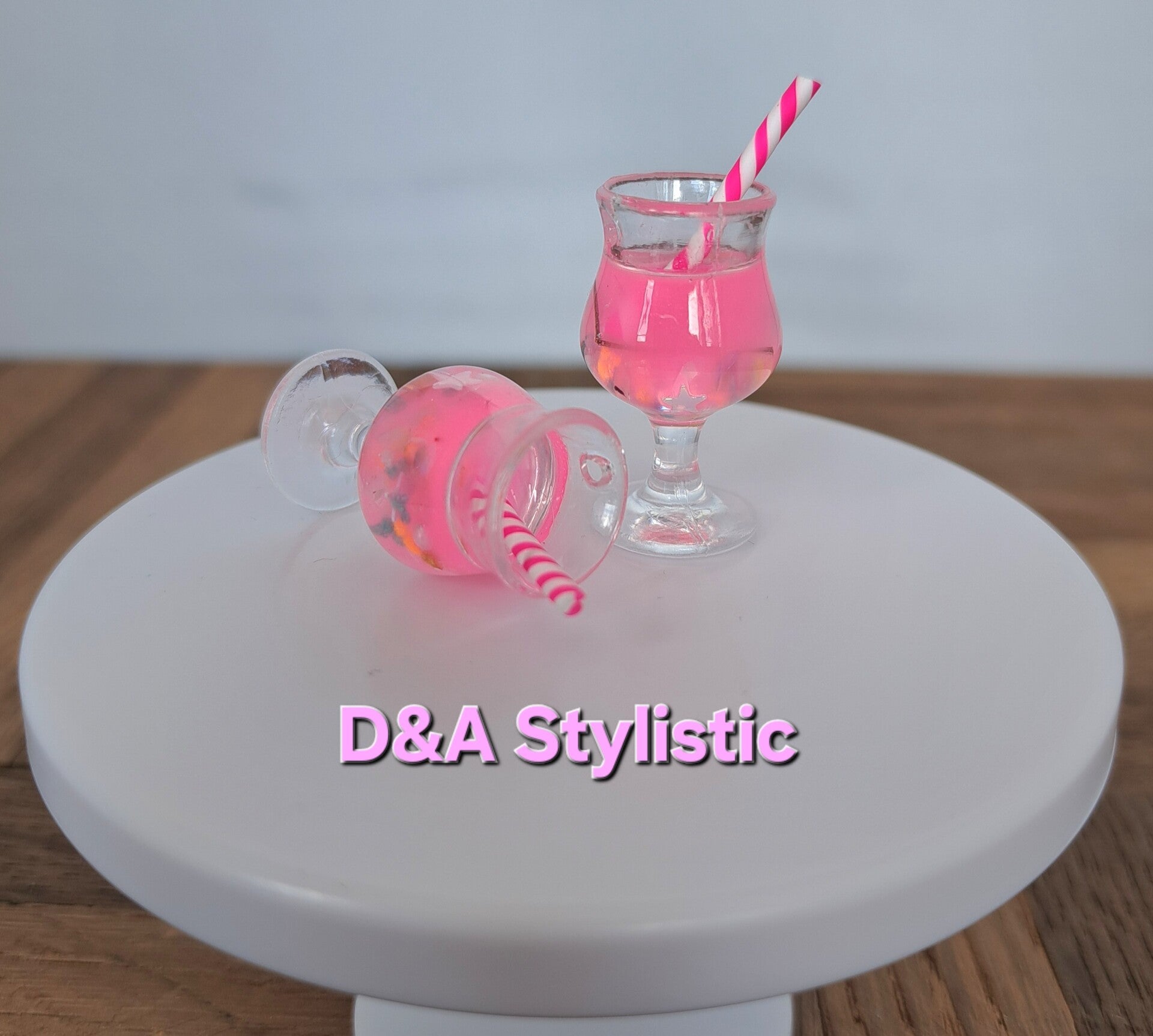 Fashion Doll Mini Cocktails 2x Roze