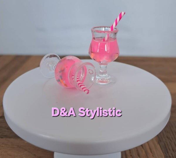 Fashion Doll Mini Cocktails 2x Roze