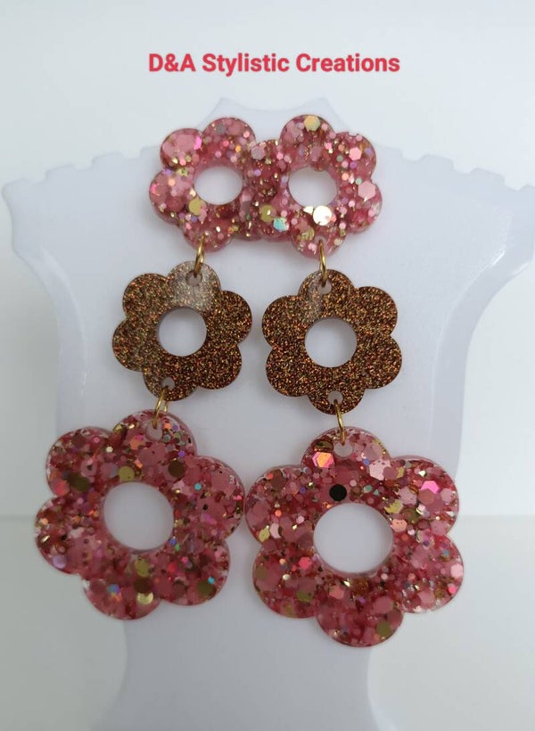 Pink Flower Dream Earrings