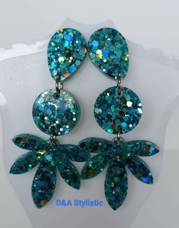 Turquoise Flower Dream Earrings