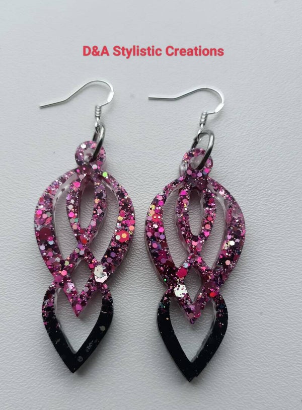 Pink Delux Earrings 1