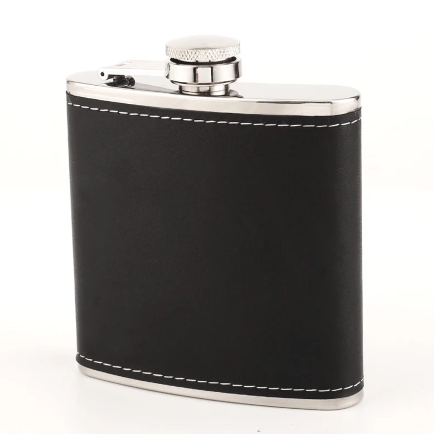 Leather wrapped Hip Flask