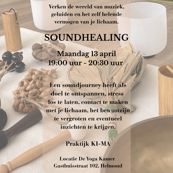 Soundhealing Maandag 13 april