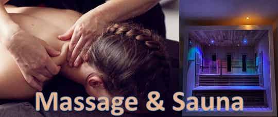 Relax moment van 2½ uur met 90 min massage en sauna
