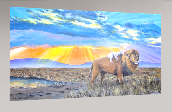 He carried me - Canvasprint 80x45 cm
