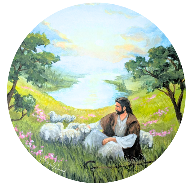 Muurcirkel De goede Herder - 30 cm.