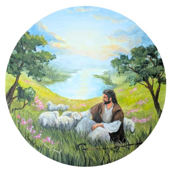 Muurcirkel De goede Herder - 30 cm.