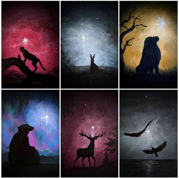 Kerstkaartenset - 6 stuks