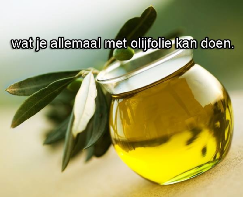 OLIJFOLIE  -  WAT JE ALLEMAAL MET OLIJFOLIE KAN DOEN
