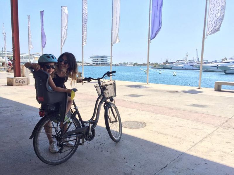 Fietsen in Valencia met kinderen