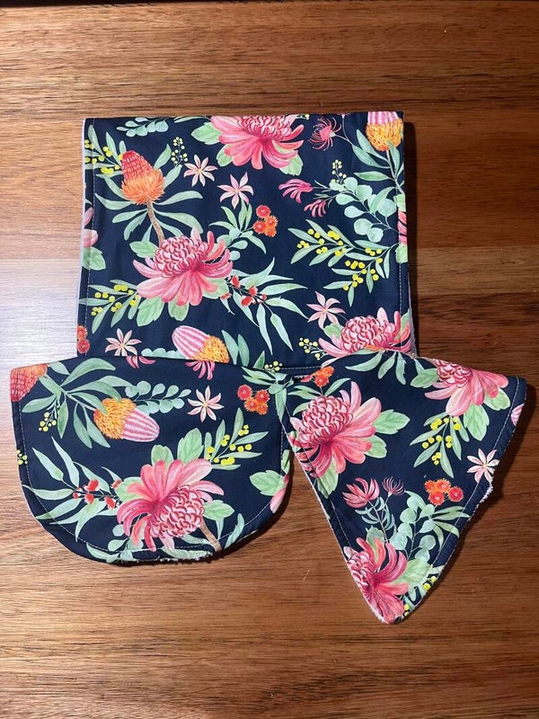 Navy Australian Floral set