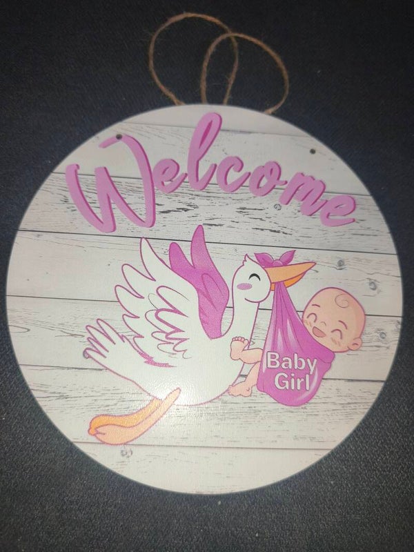 Welcome Baby schild