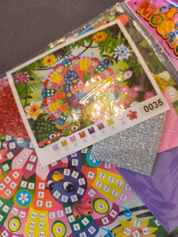 Mosaik Bilder basteln Fau