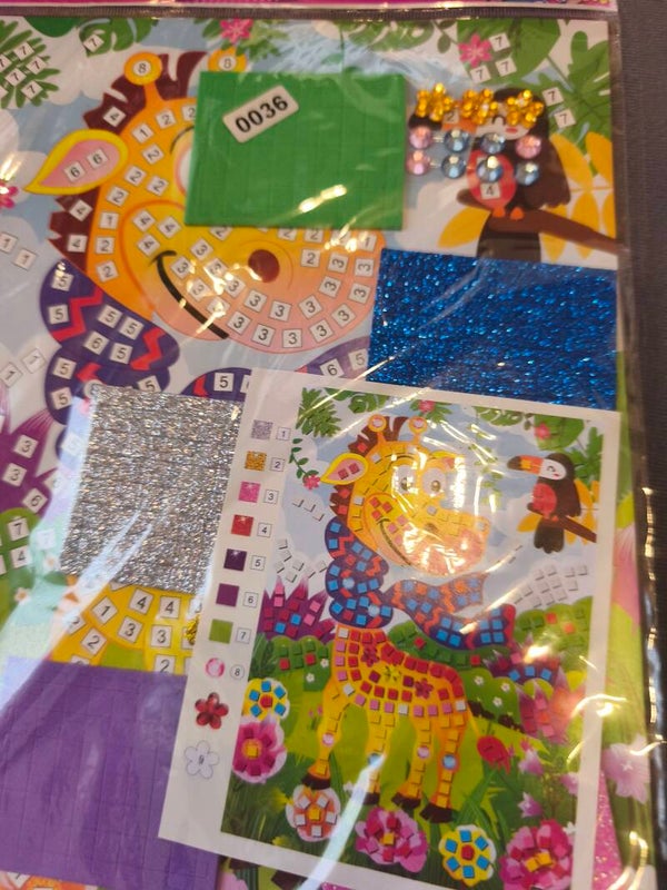 Mosaik basteln Giraffe