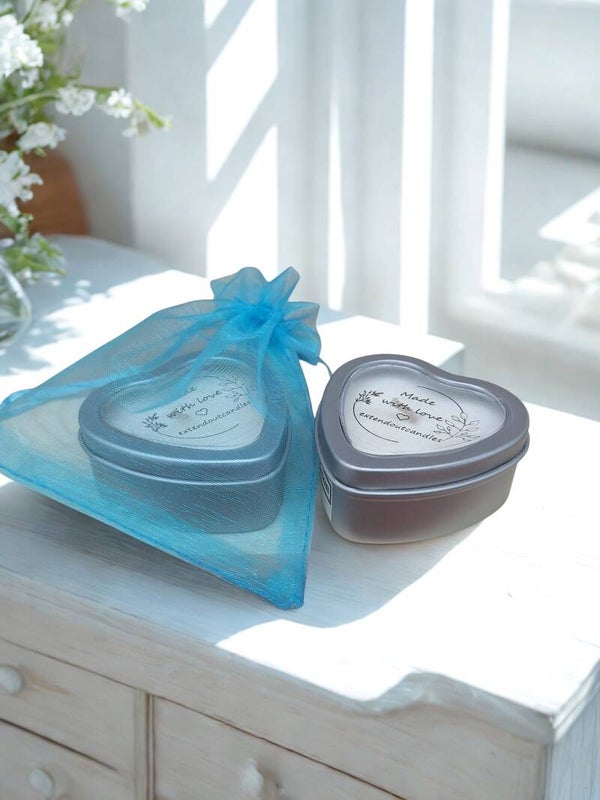Small Container Heart Candle