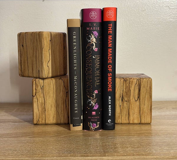 Spalted Maple Bookends