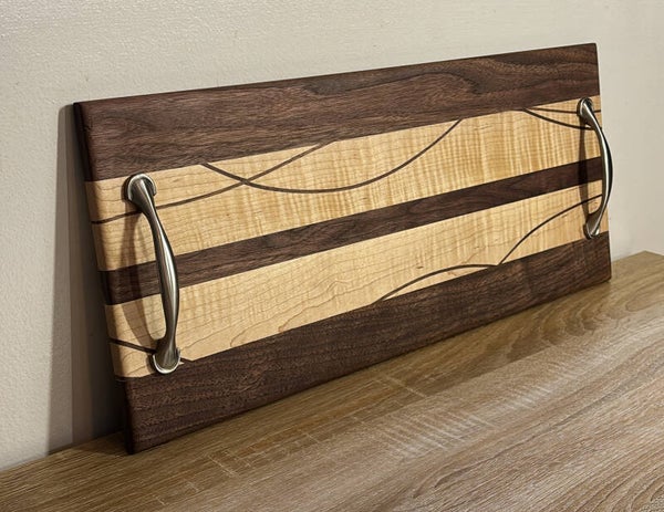 Maple & Walnut Serving Tray