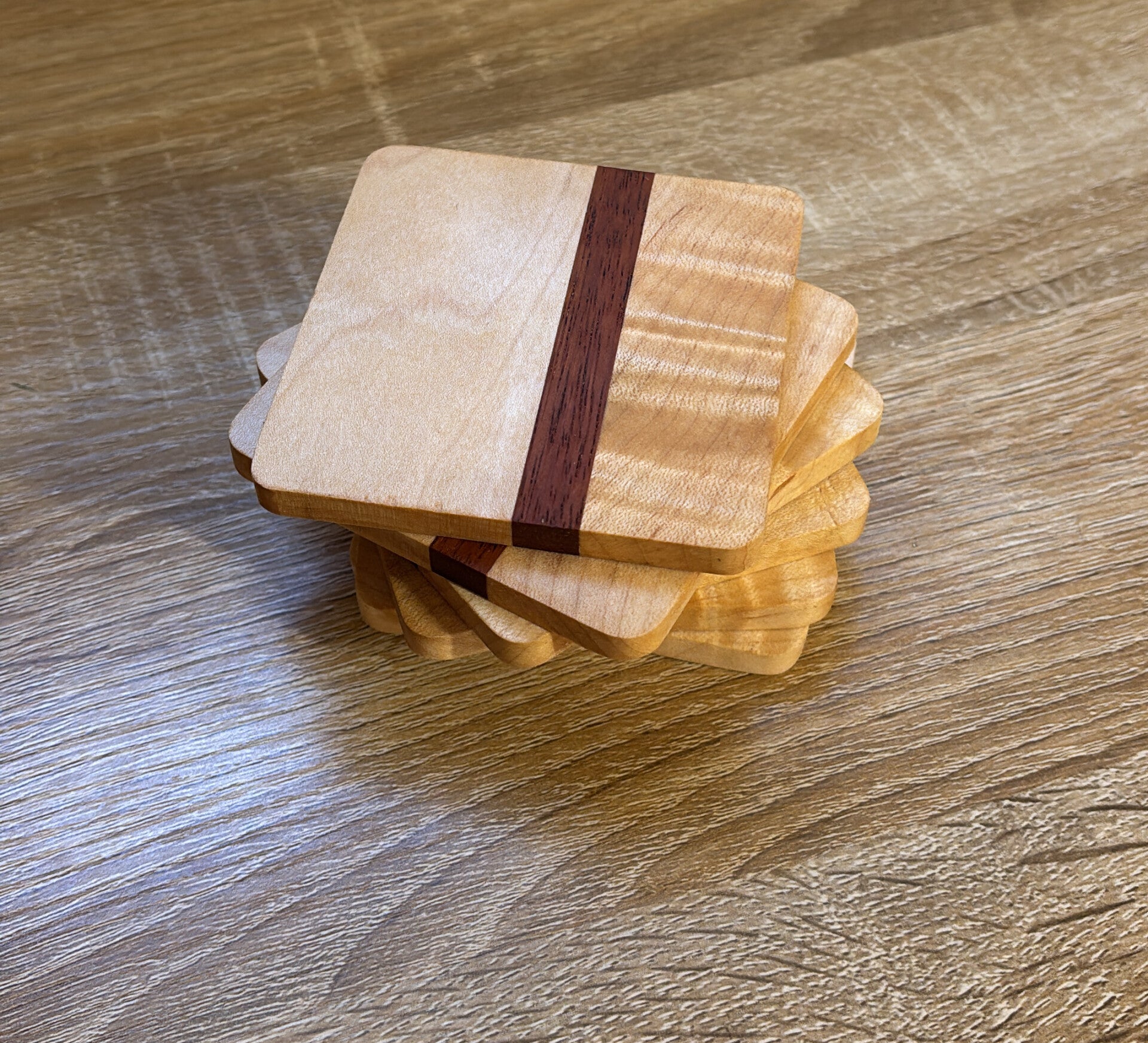 Maple & Padauk Coasters