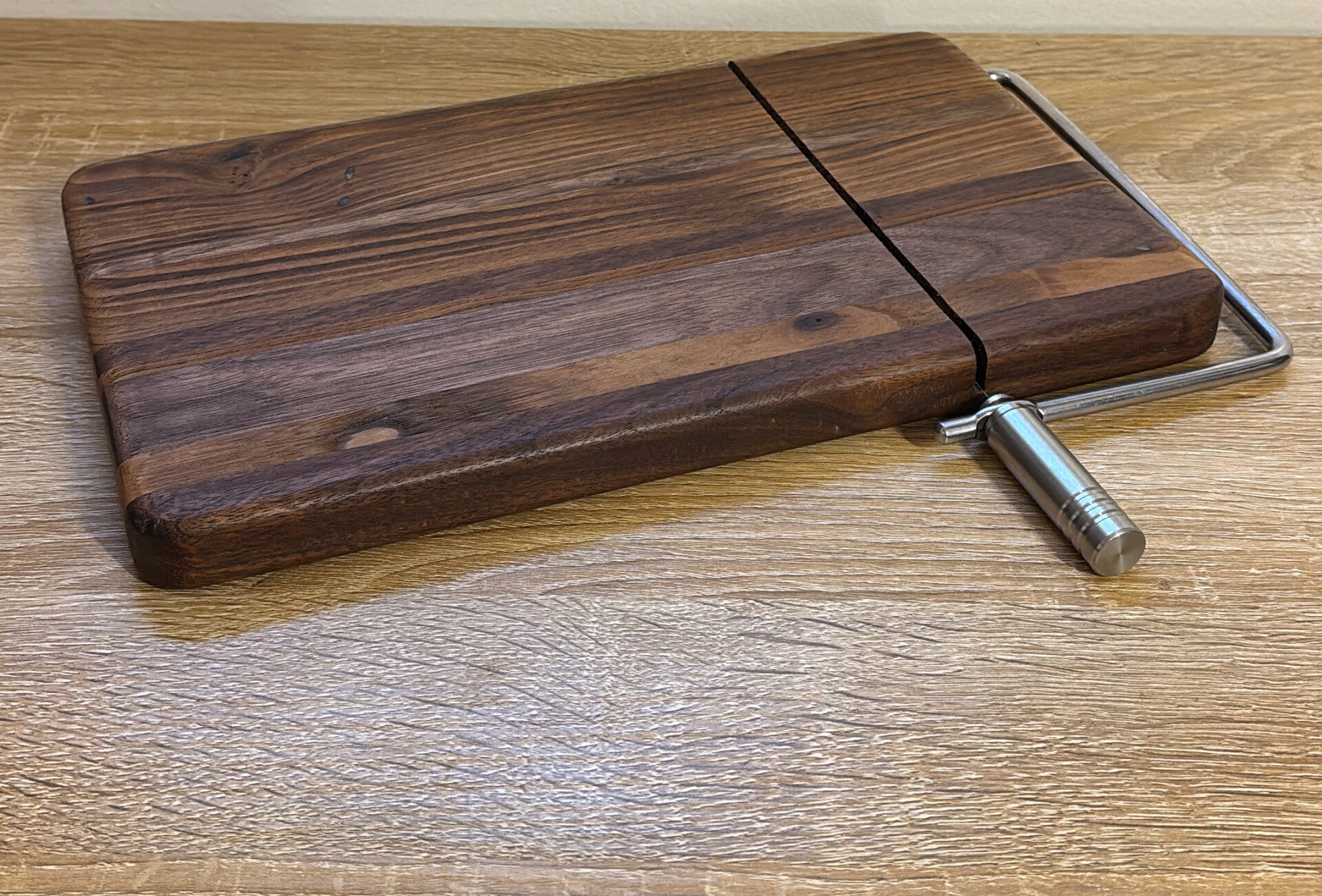 Wormy Chestnut & Walnut Cheese Slicer