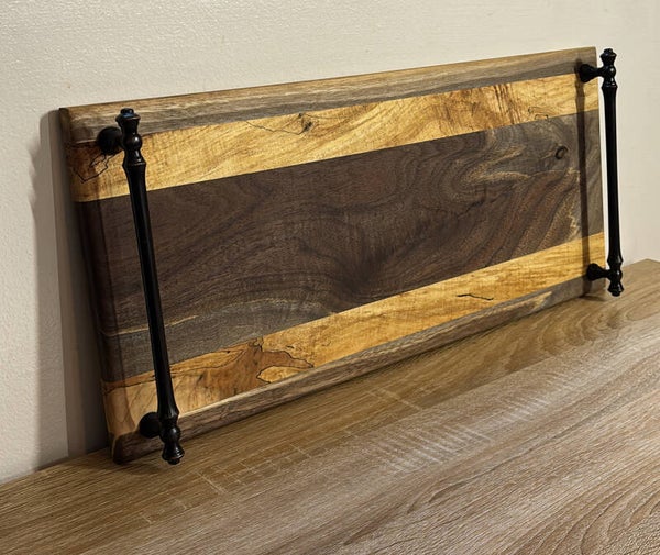 Walnut & Spalted Maple Serving Tray