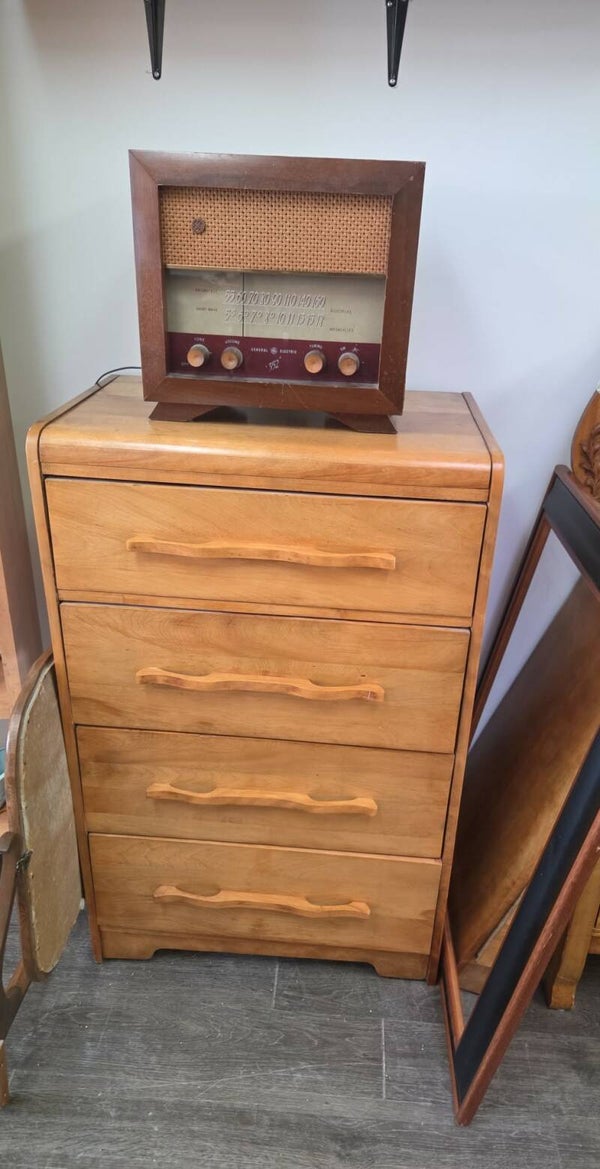 Commode Mid-Century Modern "Waterfall" en Érable Massif - Vintage 1940-50