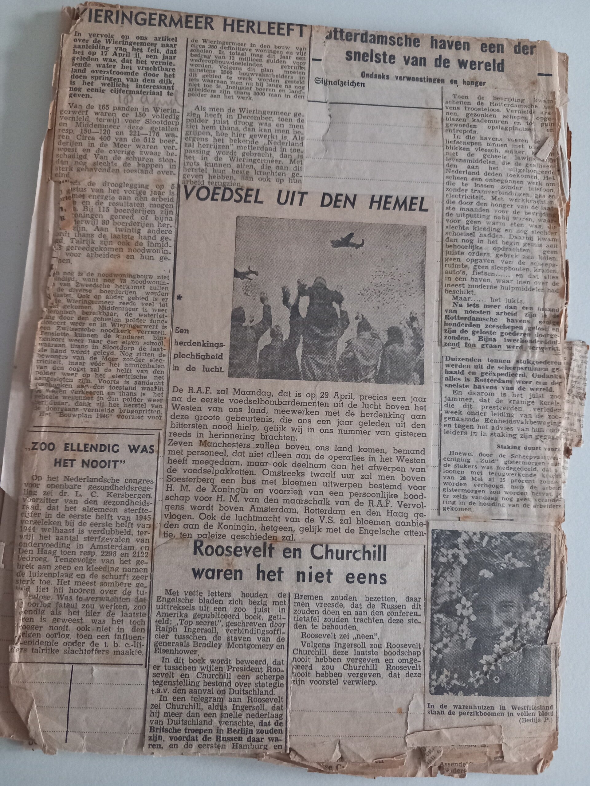 Boekje Alkmaar kranten knipsels in Duits boek.