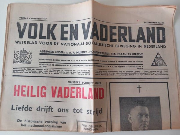 Volk en vaderland NSB Heilig vaderland