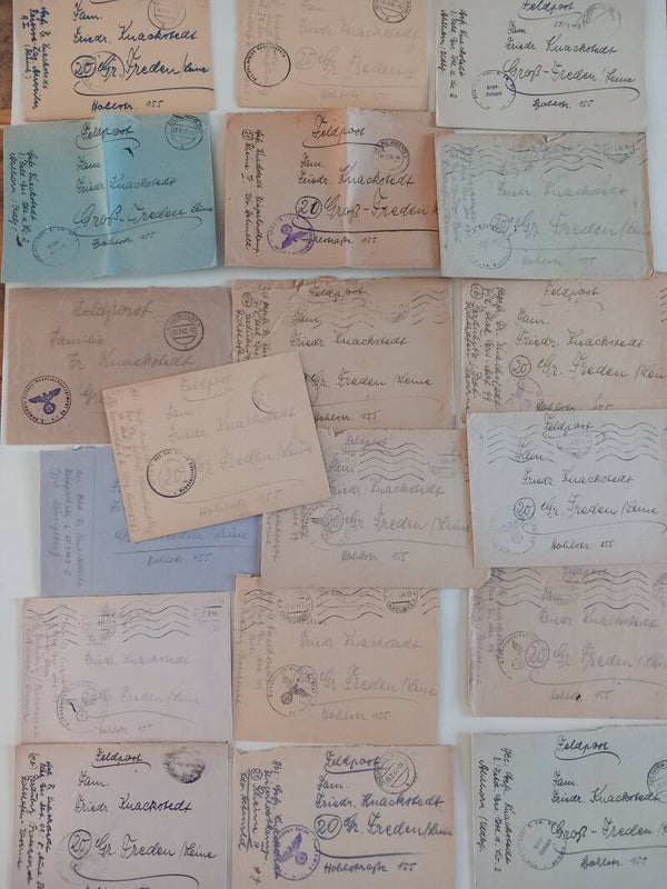 Duitse feldpost enveloppen Luftwaffe Fliegerhorst Halberstadt - German field post Fliegerhorst Halberstadt