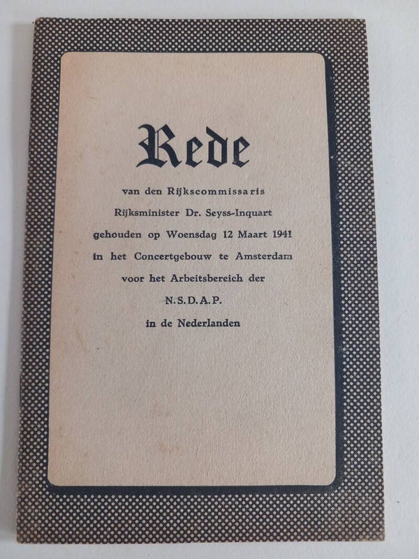 Rede van Arthur Seyss-Inquart 1941