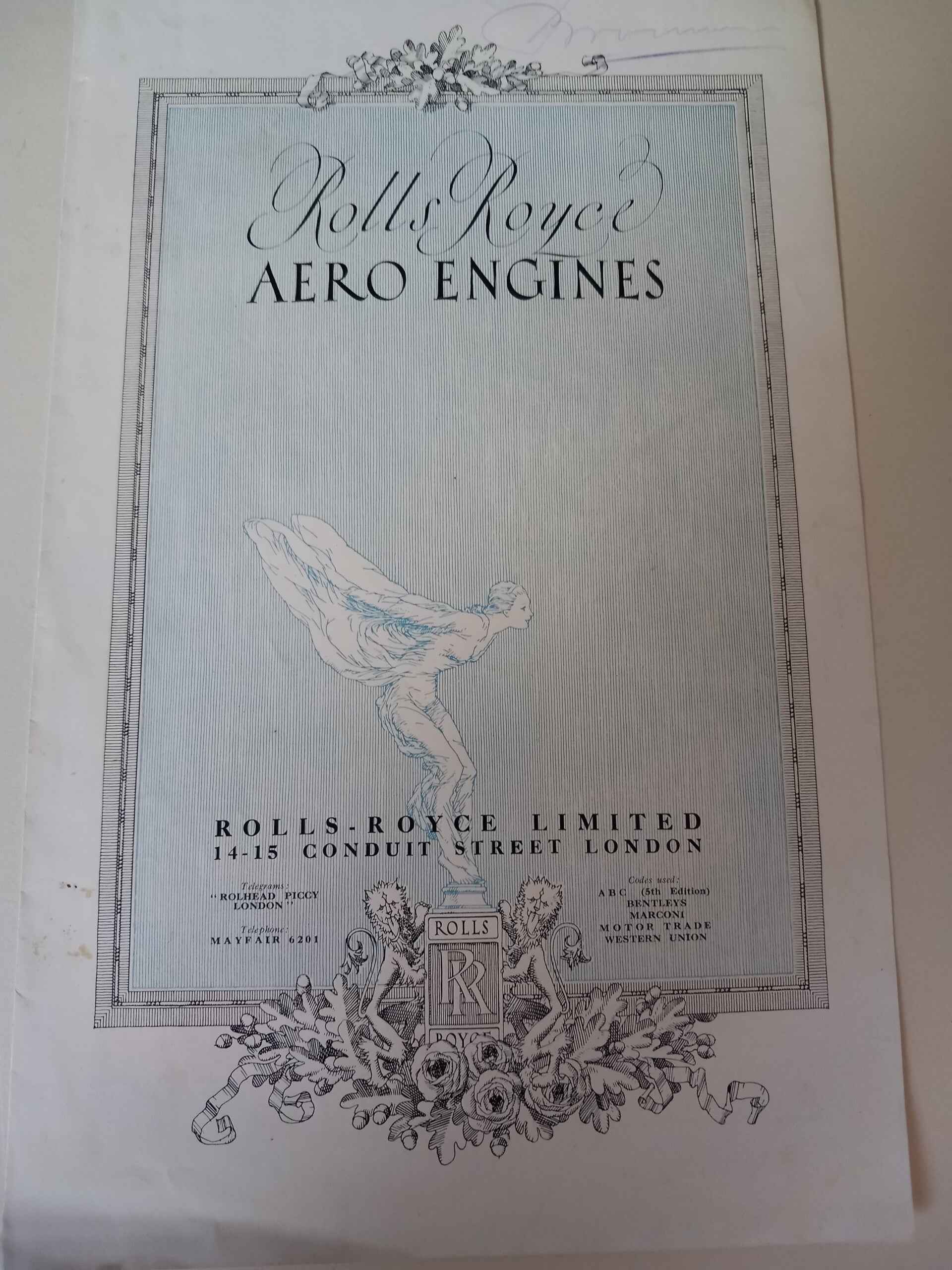 Rolls Royce Kestrel fabrieks folder LVA  - Rolls Royce Kestrel factory folder