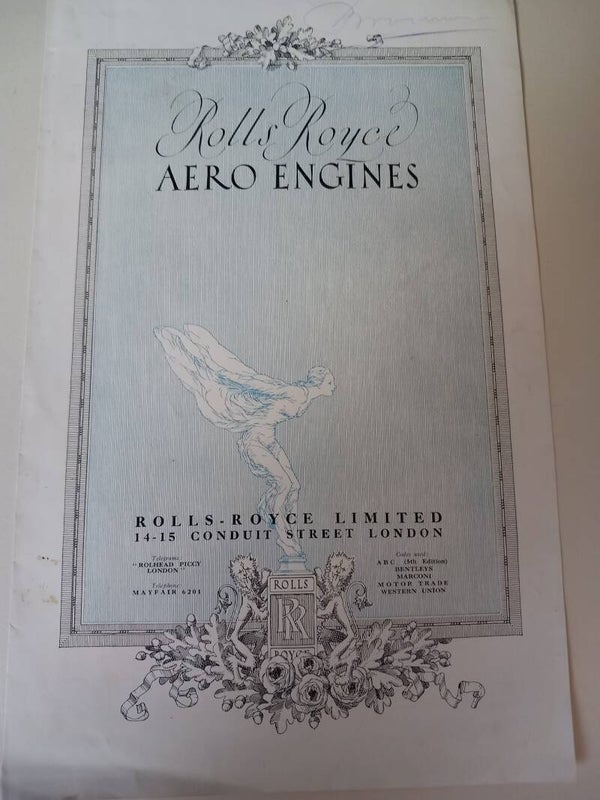 Rolls Royce Kestrel fabrieks folder LVA  - Rolls Royce Kestrel factory folder