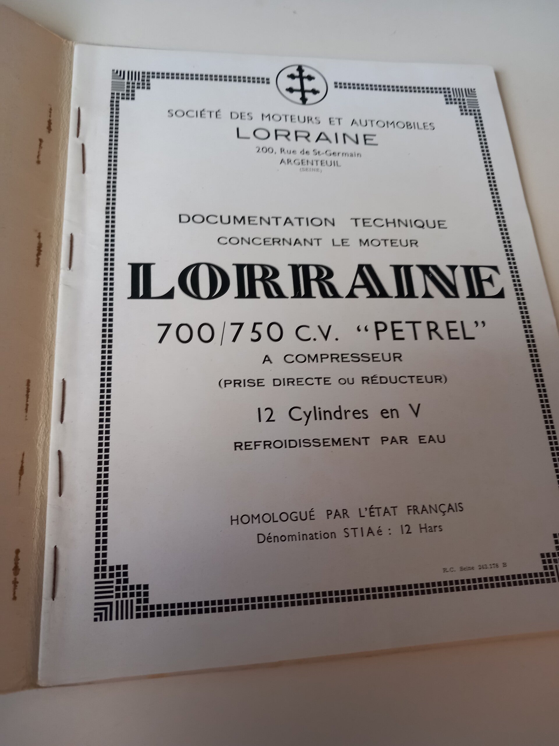Lorraine fabrieksfolder Koolhoven / Fokker