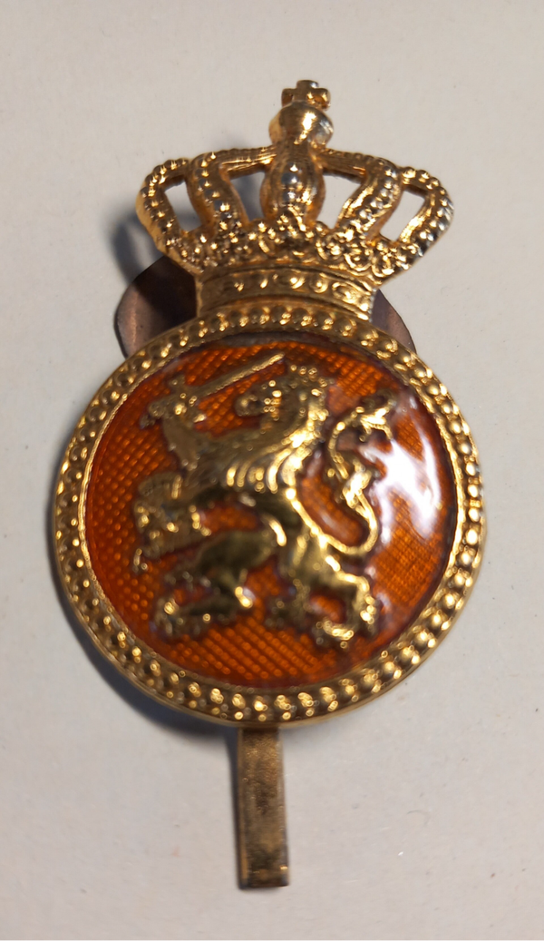 Pet embleem Koninklijke Landmacht. - Dutch army cap emblem