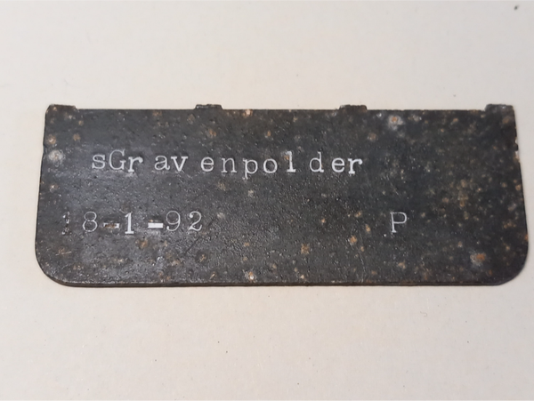 Nederlands identiteit plaatje voor 1940 - Dutch dogtag befor 1940