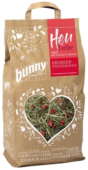 Bunny Nature hooi met aardbei en pepermunt 100gr