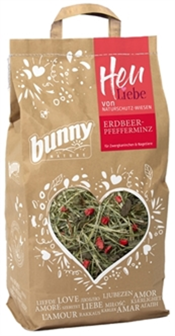 Bunny Nature hooi met aardbei en pepermunt 100gr
