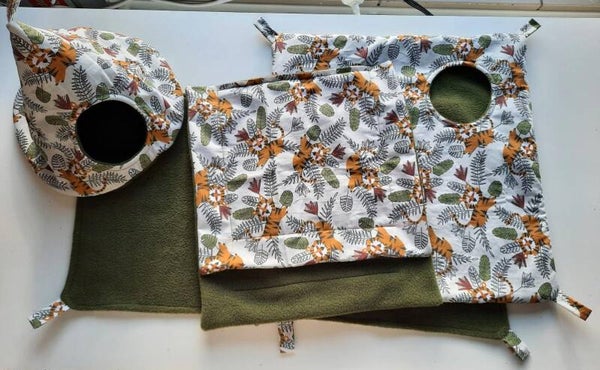 VS tijger donker mosgroen ratten set