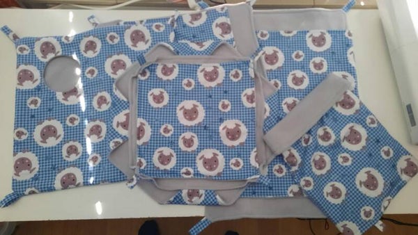 VS schapen blauw ratten set