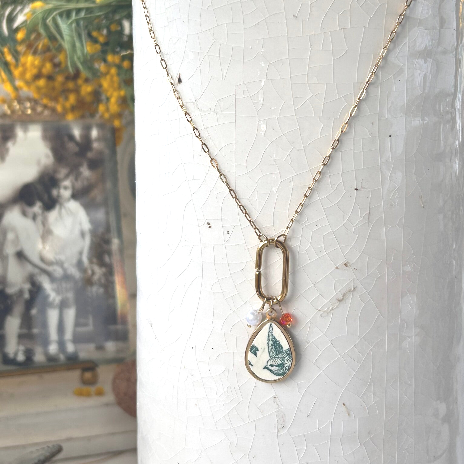 Collier à breloques - l’oiseau