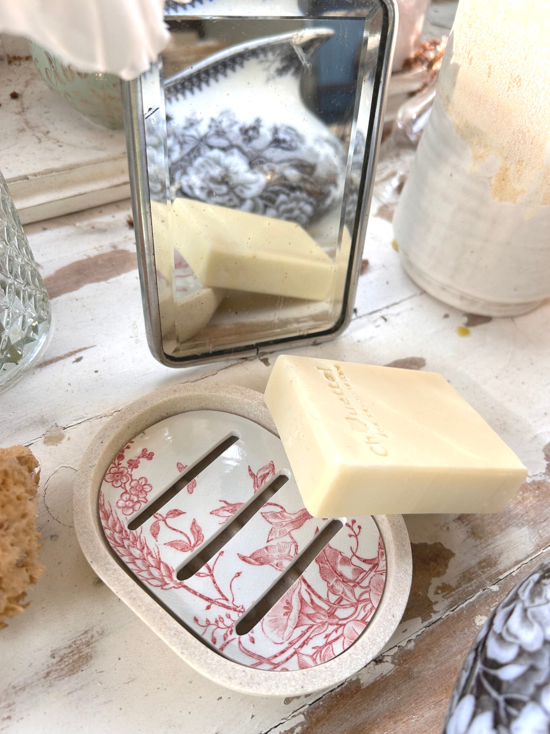 Porte Savon fleurs des champs