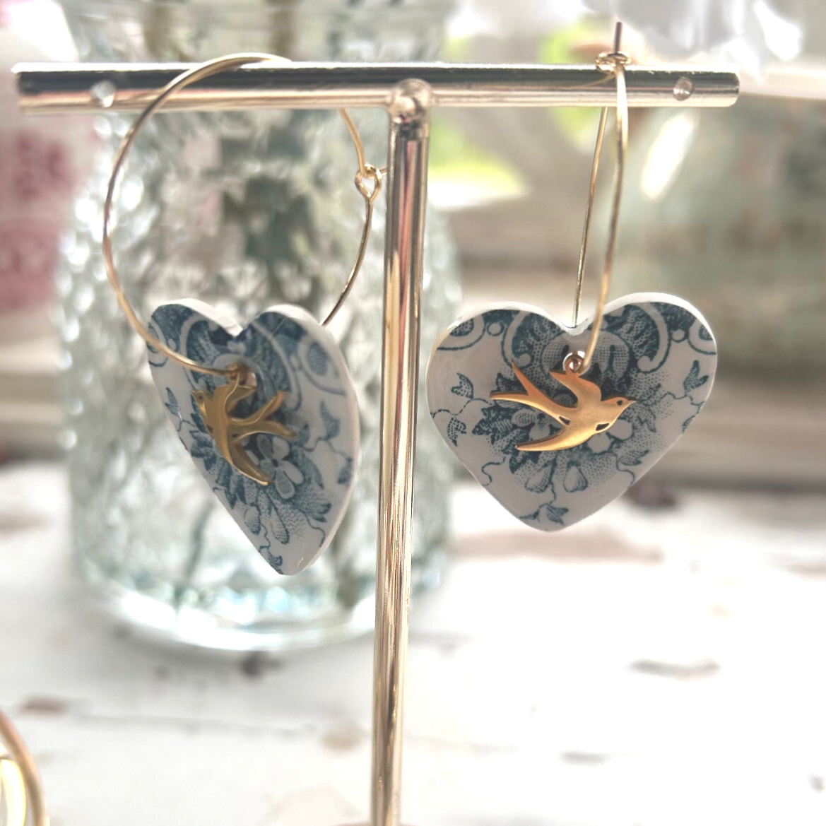 Boucles Créoles - hirondelles - Prima