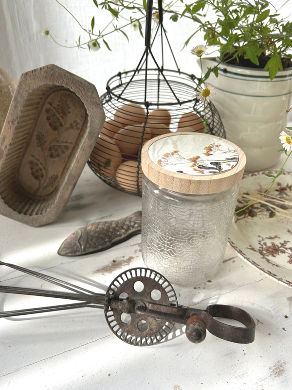 Bocal à relief - fleurs des champs