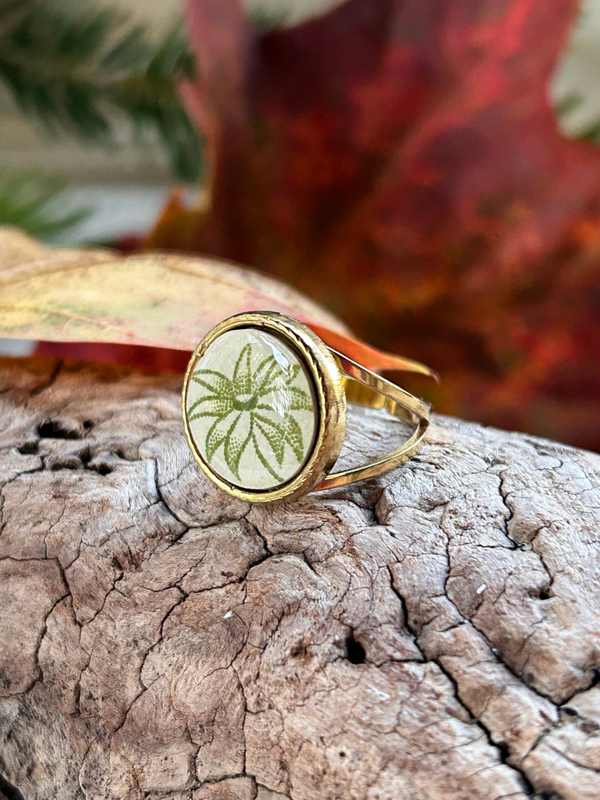 Bague  Médaillon - Palmire - Sarreguemines