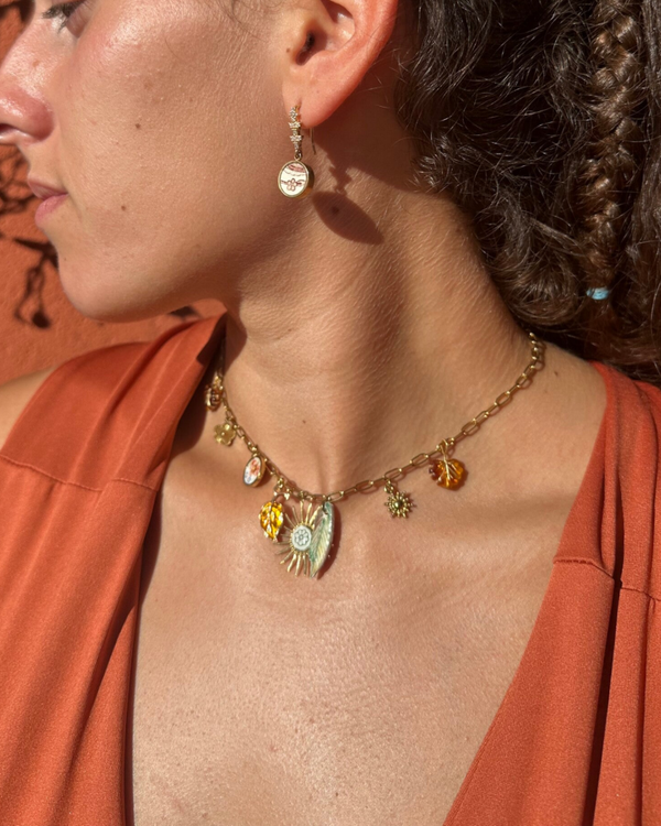 Collier  Charms Équinoxe – faïence Sarreguemines - Nemours