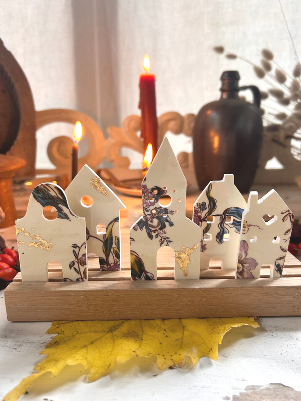 Village en faïence ancienne - Saxe