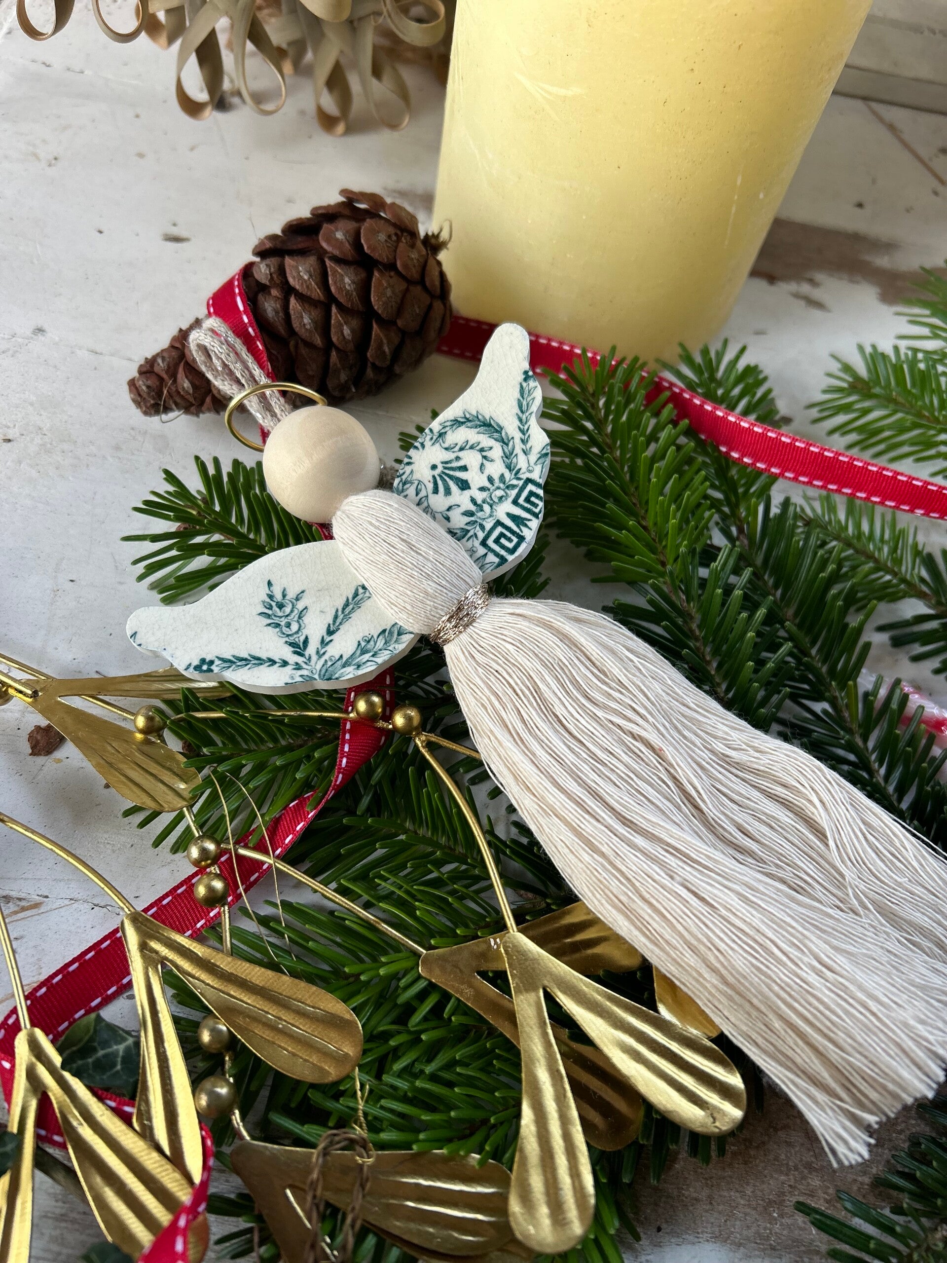 Ange à suspendre Vert