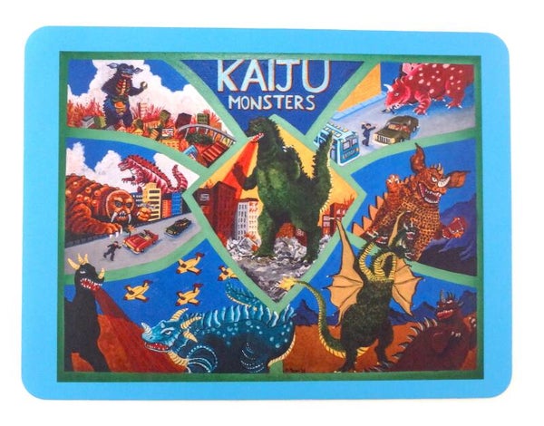Kaiju Monsters Computer Gaming Pad. 12 x 15.5