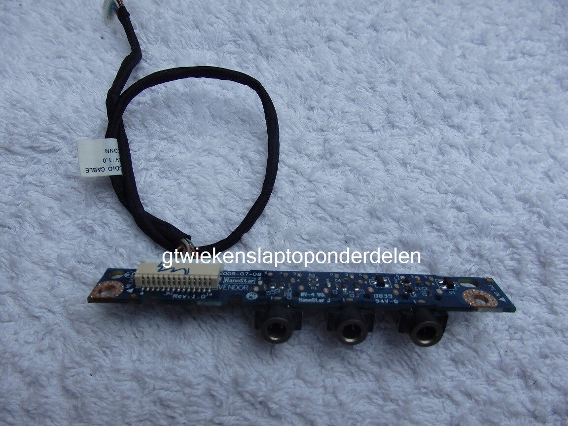 HP Pavilion dv7 LS4081P Audio Print 3xJack 3,5 MM Gebruikt 22SS104