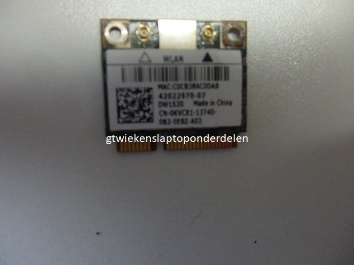Dell DW1520 Dual Band WiFi Mini kaart Gebruikt 22S109wi