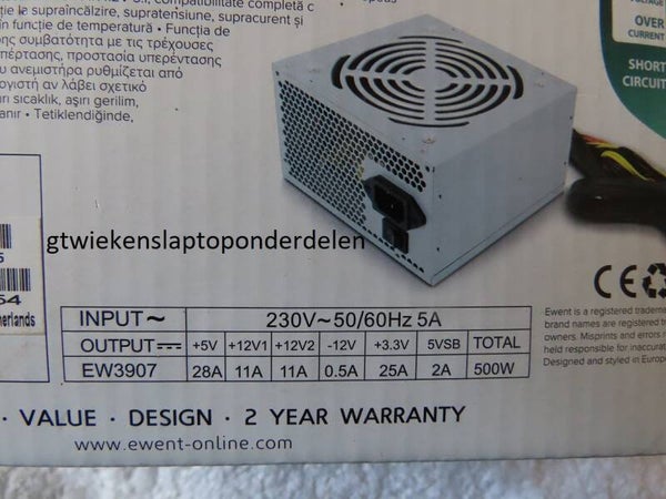 Ewent Voeding 550 Watt nieuw N22AAAA600
